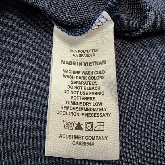 FootJoy Shirt Mens Medium Blue Green Colorblock Polo Short Sleeve Performance - Picture 15 of 16